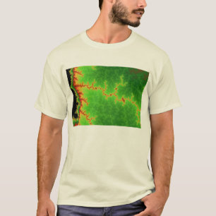 Grüne Störungs-Linie T - Shirt