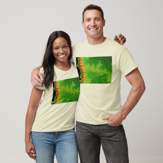 Grüne Störungs-Linie T - Shirt (Unisex)