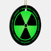 Grüne Strahlungs-warnende Verzierung Keramikornament (Rechts)