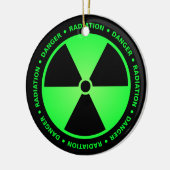 Grüne Strahlungs-warnende Verzierung Keramikornament (Links)