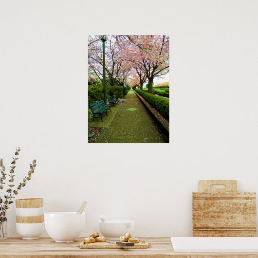 Grüne Straße Poster (Küche)