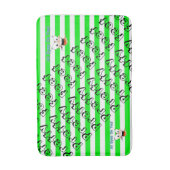 Grüne Streifen Alle Augen auf Ihrem Badezimmer Bad Badematte (Vorderseite Vertikal)