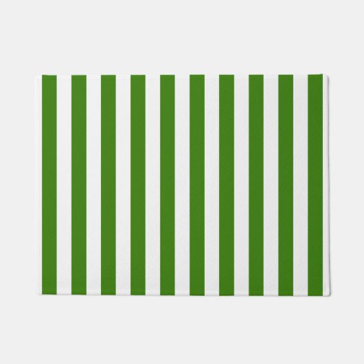 Grüne Streifen auf jeder Farbe Fußmatte (Vorderseite)