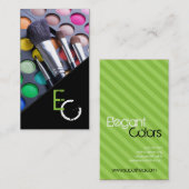 Grüne Streifen aus der Artist Palette Business Car Visitenkarte (Vorne/Hinten)