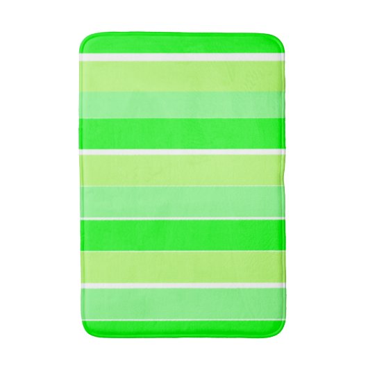Grüne Streifen Badematte (Vorderseite Vertikal)