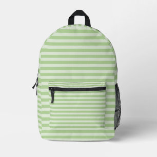 Grüne Streifen Bedruckter Rucksack