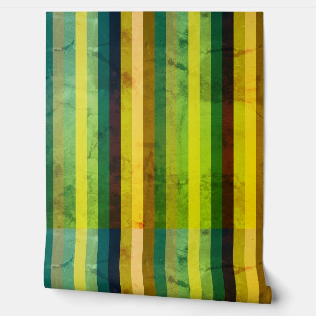 Grüne Streifen, benutzerdefiniertes Hintergrundbil Tapete (Abrollen)