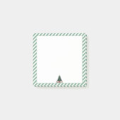 Grüne Streifen, Christbaum mit Geschenk Post-it Klebezettel (Vorderseite)