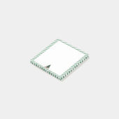 Grüne Streifen, Christbaum mit Geschenk Post-it Klebezettel (angewinkelt)