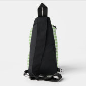 Grüne Streifen Crossbody Bag (Rückseite)