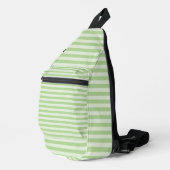 Grüne Streifen Crossbody Bag (Rechte Ecke)
