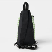 Grüne Streifen Crossbody Bag (Rückseite)