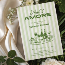 Grüne Streifen Das ist Amore Brautparty