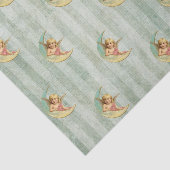 Grüne Streifen des viktorianischen Engelsages Seidenpapier (Ausschnitt)