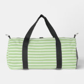 Grüne Streifen Duffle Bag (Vorderseite)