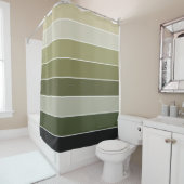 Grüne Streifen Duschvorhang (Beispiel)