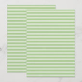 Grüne Streifen Einladung (Vorne/Hinten)