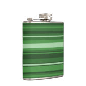 Grüne Streifen Flachmann (Rechts)