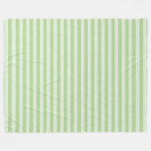Grüne Streifen Fleecedecke (Vorderseite (Horizontal))