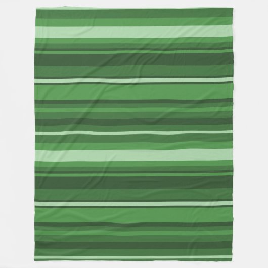 Grüne Streifen Fleecedecke (Vorderseite)
