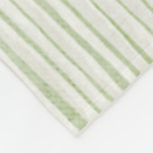 Grüne Streifen Fleecedecke (Ecke)