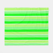 Grüne Streifen Fleecedecke (Vorderseite (Horizontal))