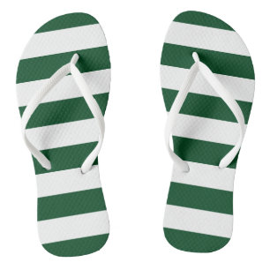 Grüne Streifen Flip Flops Badesandalen