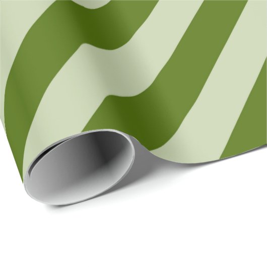 Grüne Streifen Geschenkpapier (Rolleneckpunkt)