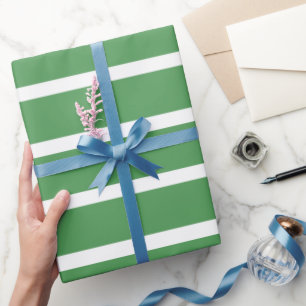 Grüne Streifen Geschenkpapier