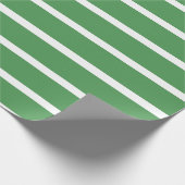 Grüne Streifen Geschenkpapier (Ecke)