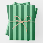 Grüne Streifen Geschenkpapier Set (Beispiel)