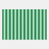 Grüne Streifen Geschenkpapier Set (Vorderseite 3)