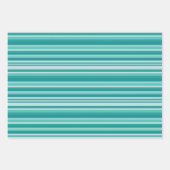 Grüne Streifen Geschenkpapier Set (Vorderseite 2)