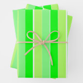 Grüne Streifen Geschenkpapier Set (Beispiel)