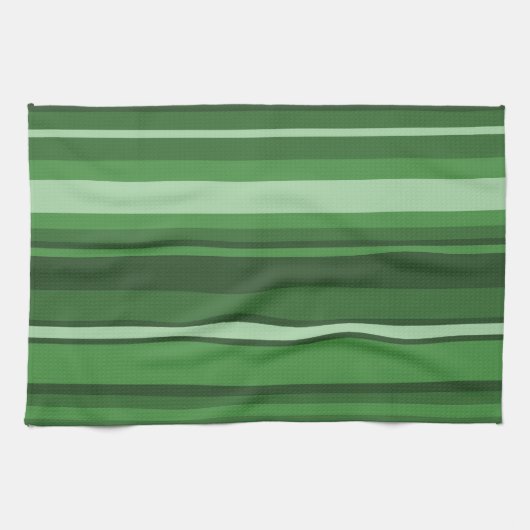 Grüne Streifen Geschirrtuch (Horizontal)