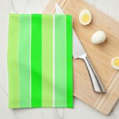 Grüne Streifen Geschirrtuch (Viertel Falte)