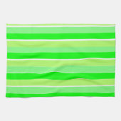 Grüne Streifen Geschirrtuch (Horizontal)