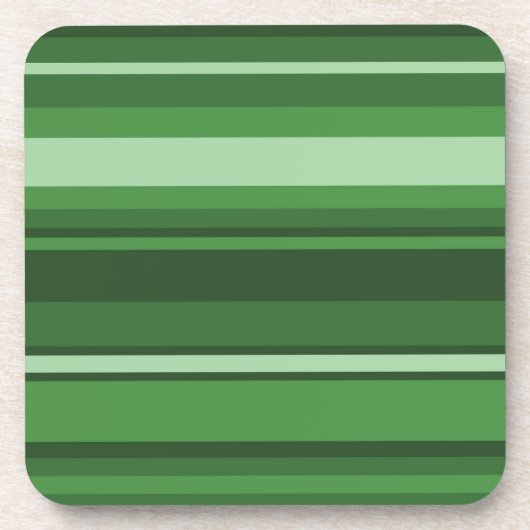 Grüne Streifen Getränkeuntersetzer (Vorderseite)