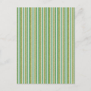 Grüne Streifen Glitter Postkarte