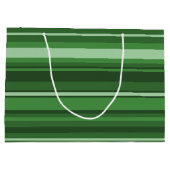 Grüne Streifen Große Geschenktüte (Rückseite)
