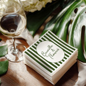 Grüne Streifen Hochzeit Serviette