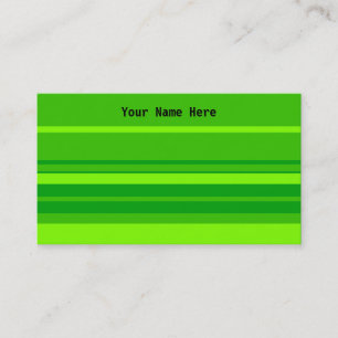 Grüne Streifen, Ihr Name hier Visitenkarte