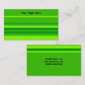 Grüne Streifen, Ihr Name hier Visitenkarte (Vorne/Hinten)