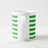 Grüne Streifen Jumbo-Tasse (Rückseite)