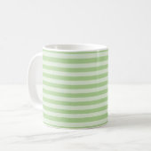 Grüne Streifen Kaffeetasse (Vorderseite Links)