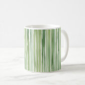 Grüne Streifen  Kaffeetasse (VorderseiteRechts)