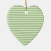 Grüne Streifen Keramik Ornament (Rechts)