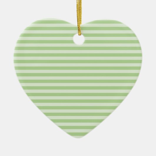 Grüne Streifen Keramik Ornament (Vorne)