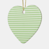 Grüne Streifen Keramik Ornament (Links)