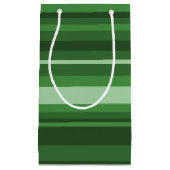 Grüne Streifen Kleine Geschenktüte (Vorderseite)